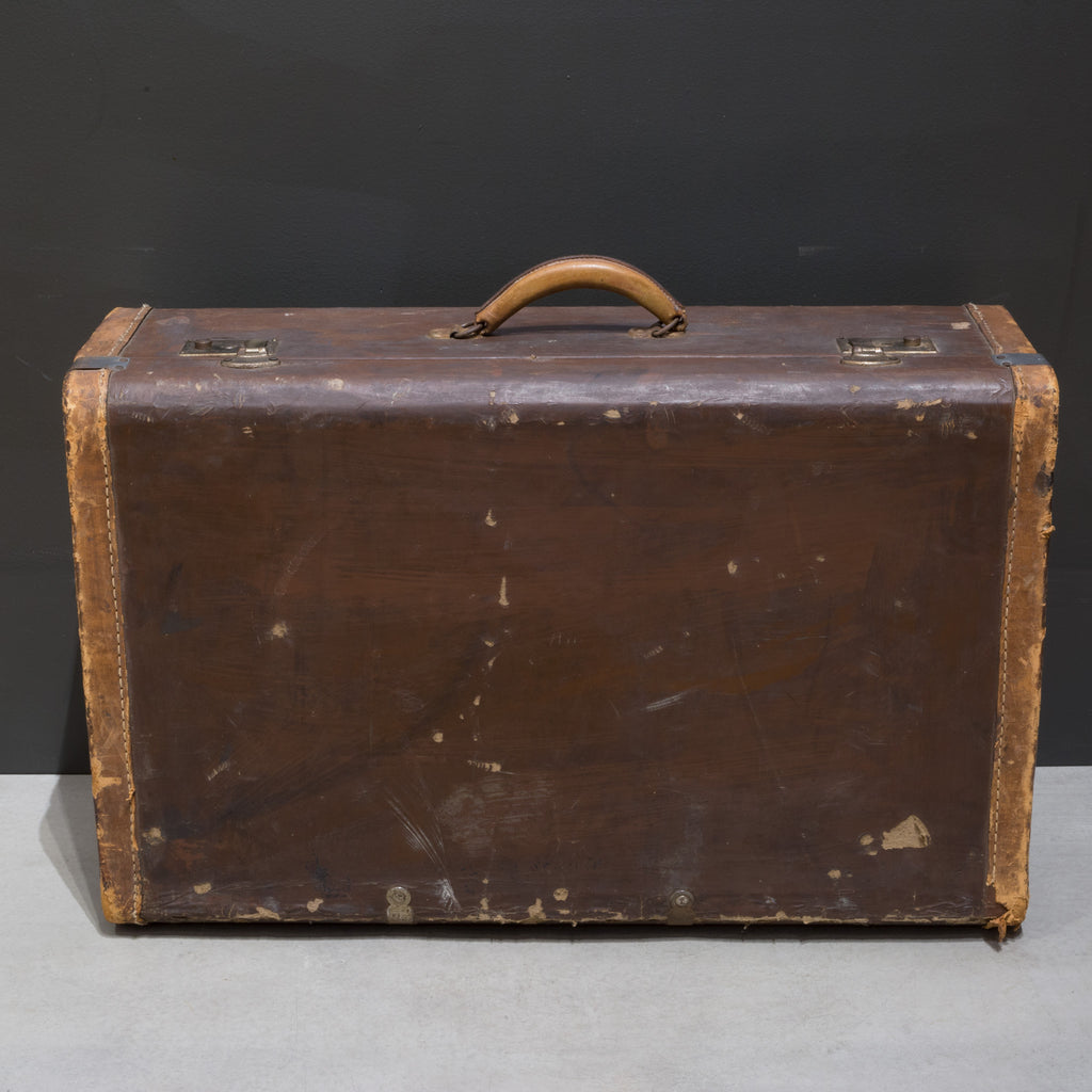 Distressed Luggage with Leather Trim c.1940 | S16 Home