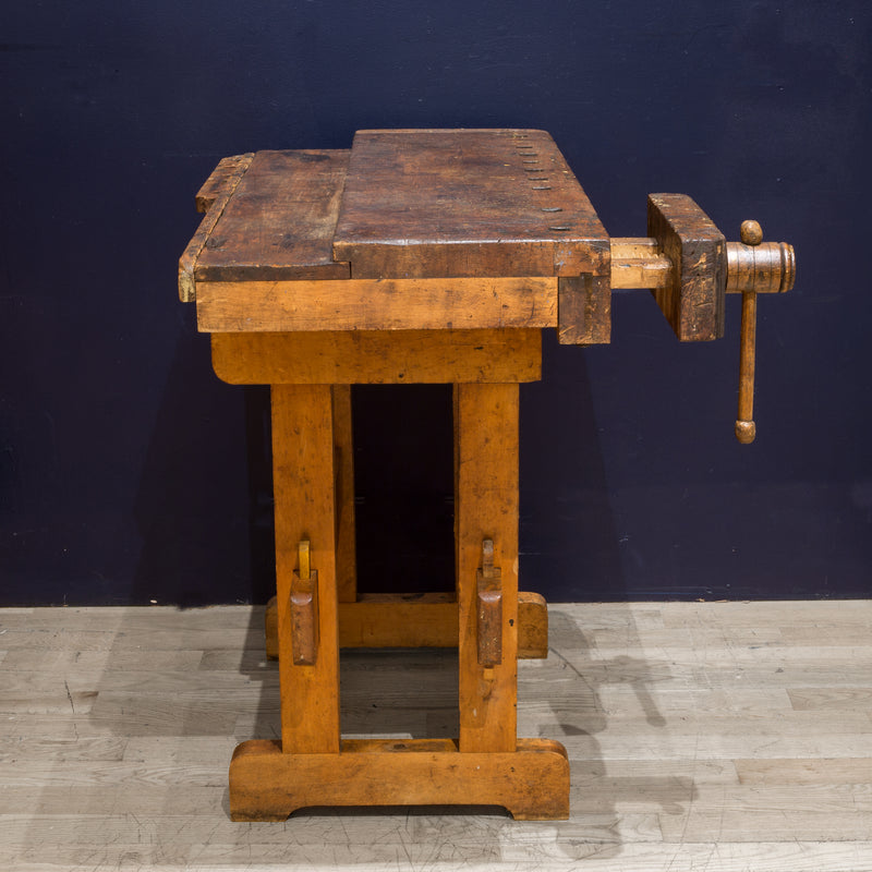 Antique Adjustable American Carpenter's Workbench c.1920