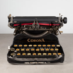 Antique Corona Flip Top Portable Typewriter c.1917