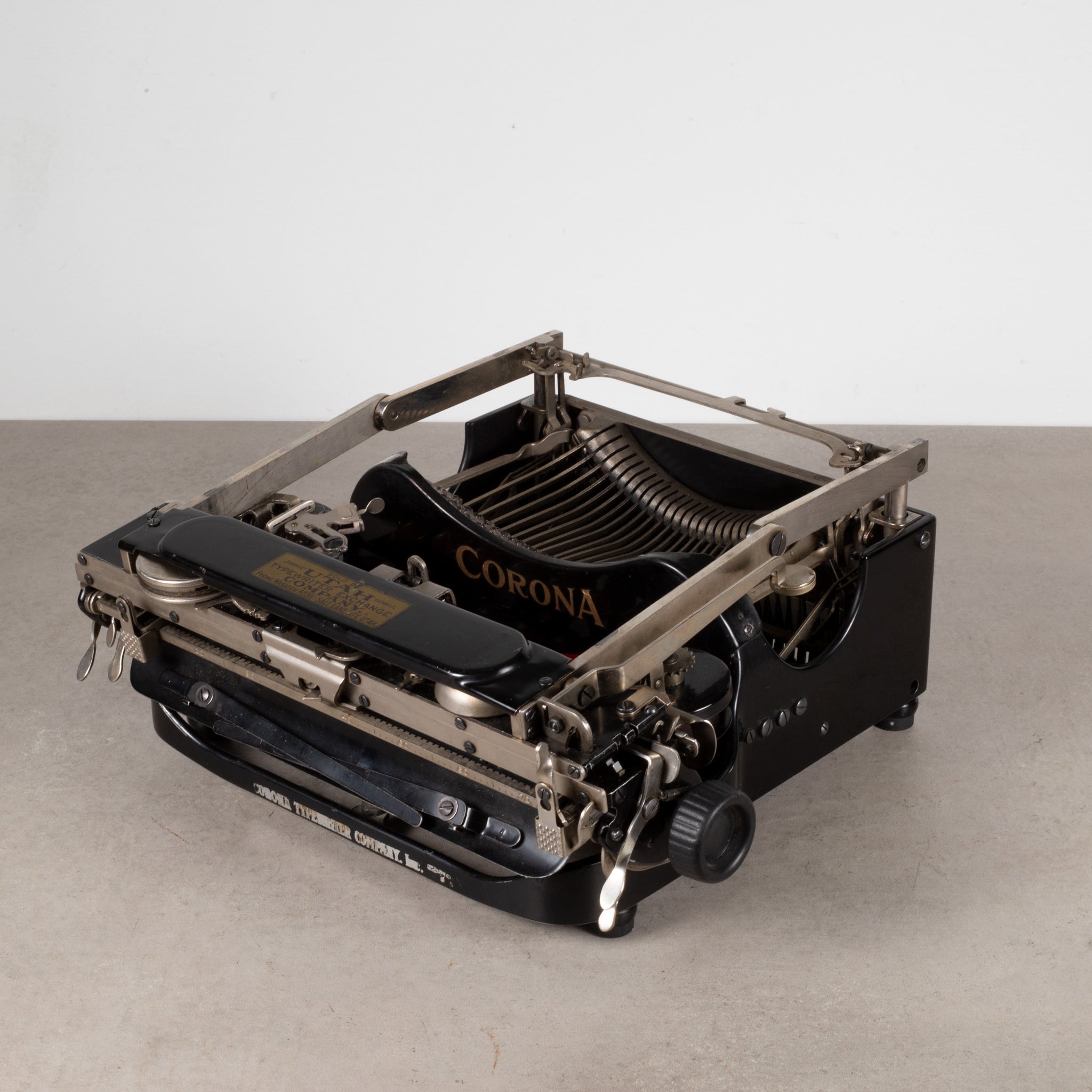Antique Corona Flip Top Portable Typewriter c.1917 | S16 Home
