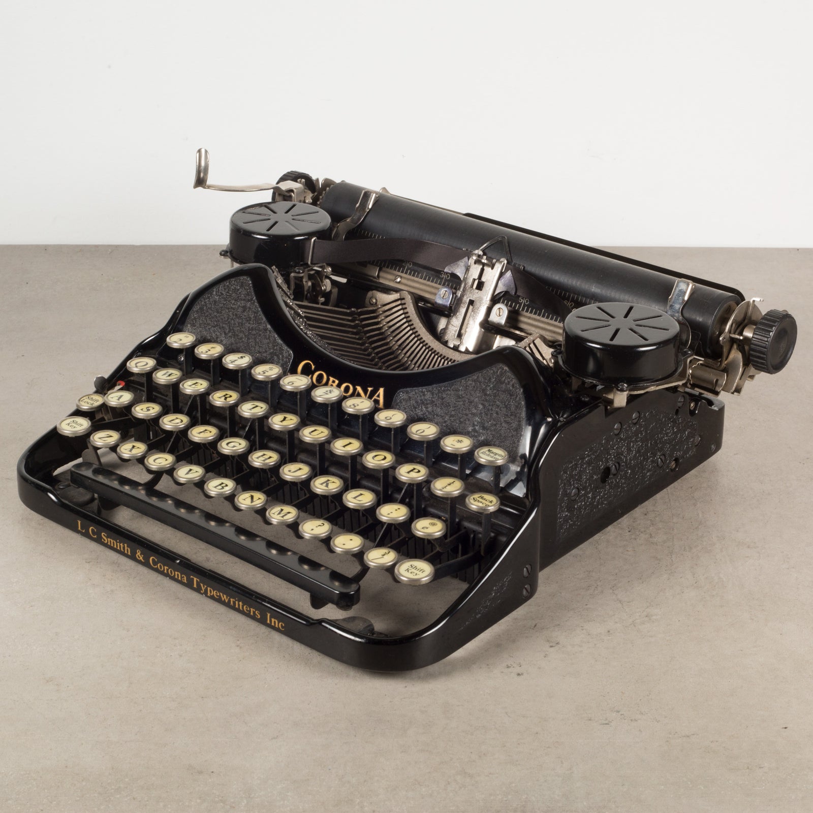 1924年頃 コロナ4 / ポータブルタイプライター　アメリカン・ヴィンテージ Antique Refurbished Corona Four Portable Typewriter c.1924