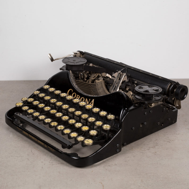 Antique Corona Four Portable Typewriter c.1924