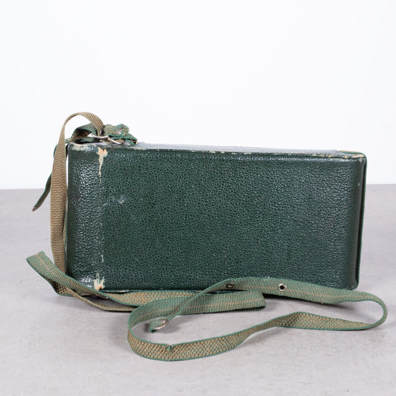 Rare Green Eastman Kodak "No. 1" Folding Camera and Case c.1909-1920