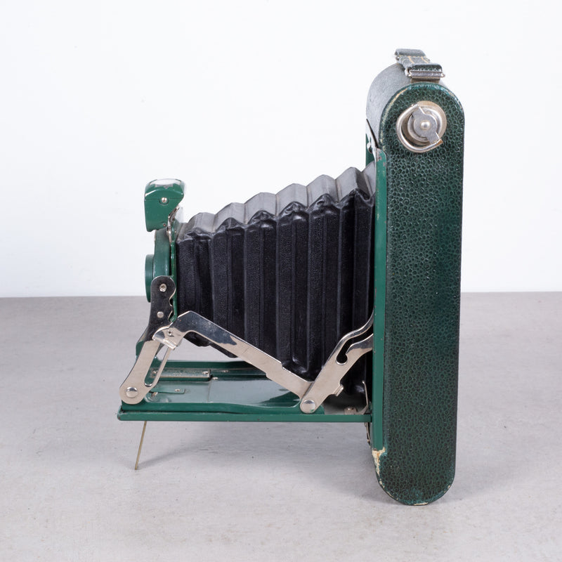 Rare Green Eastman Kodak "No. 1" Folding Camera and Case c.1909-1920