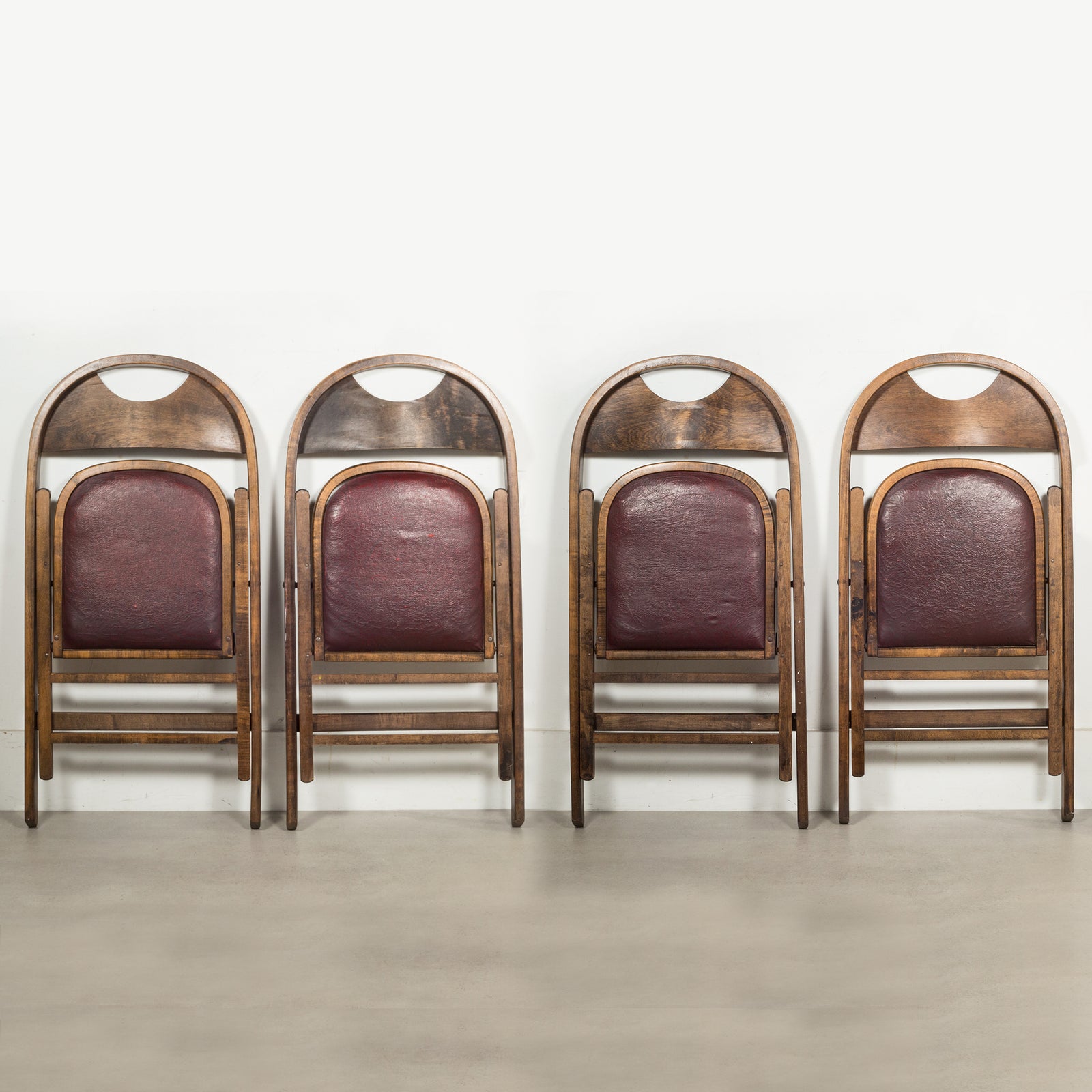 Set of Antique Acme Folding Chairs c.1920 | S16 Home