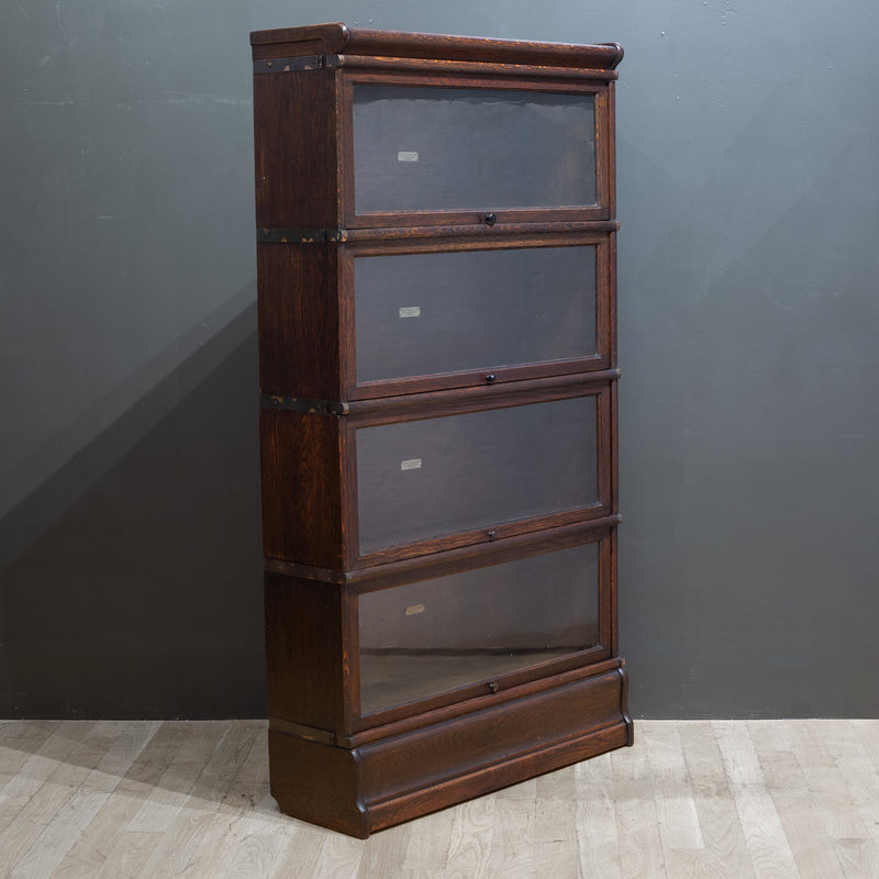 Antique Globe-Wernicke London 4 Stack Lawyer's Bookcase c.1890-1910
