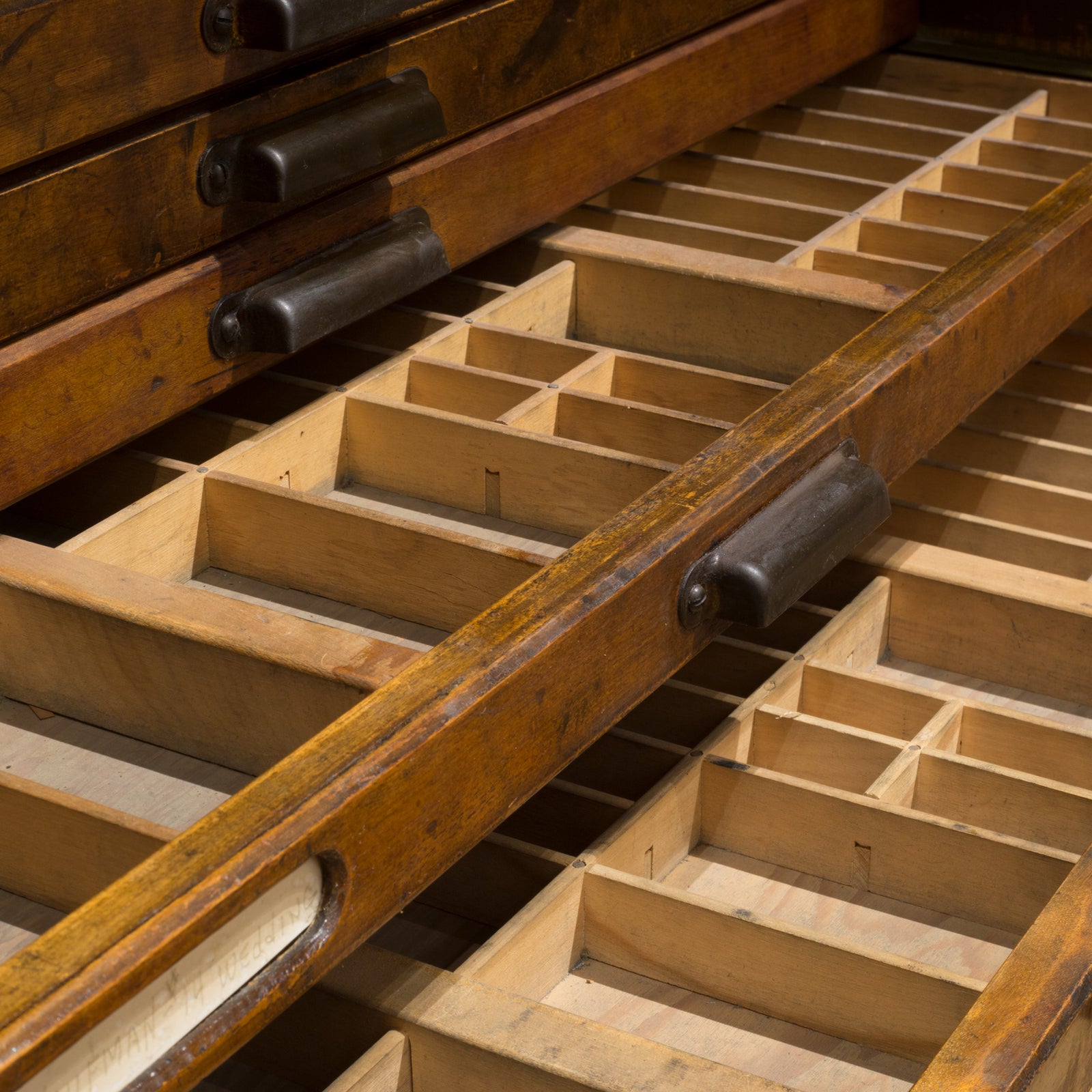Antique Hamilton Industrial Typesetter's Cabinet c.1930 | S16 Home