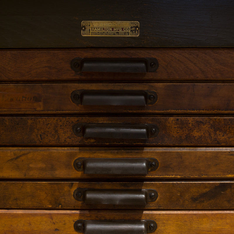 Antique Hamilton Industrial Typesetter's Cabinet c.1920-1930