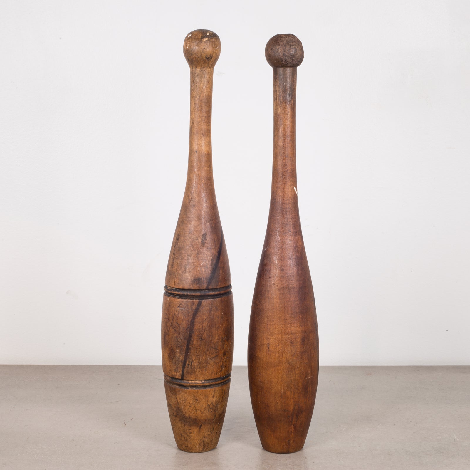 Collection of Antique Wooden Juggling Pins c.1920 | S16 Home