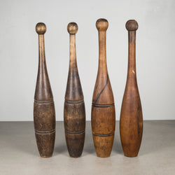 Collection of Antique Wooden Juggling Pins c.1920