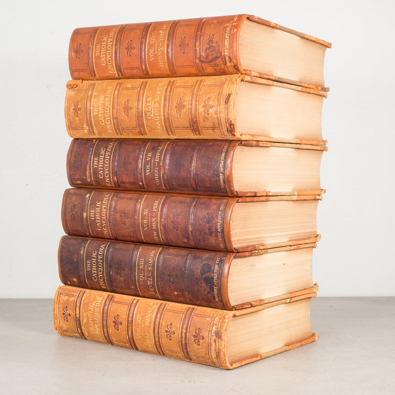Set of Leather Bound "The Catholic Encyclopedia c.1910-1914