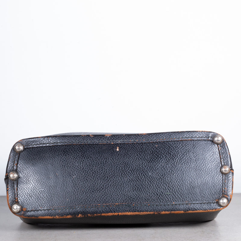 Louis Vuitton Original 1940s Hard Leather Monogram Suitcase