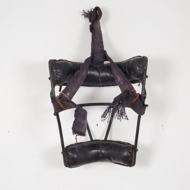 Leather and Metal Catcher's Mask c.1940