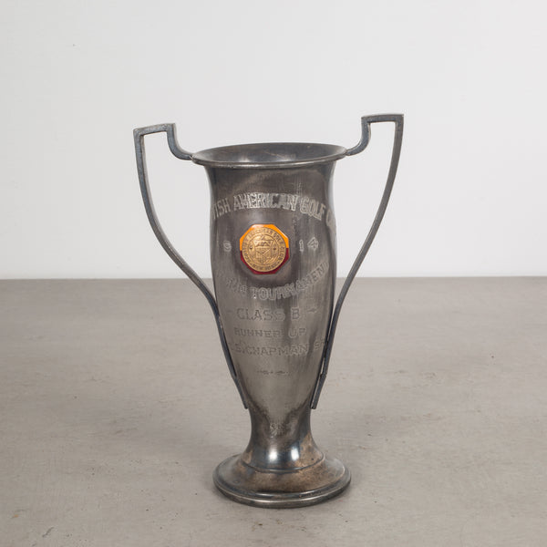 Silver Plated/Enameled/Brass Trophy c.1914
