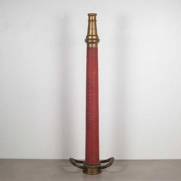 Antique Solid Brass Fire Hose Nozzle c.1900