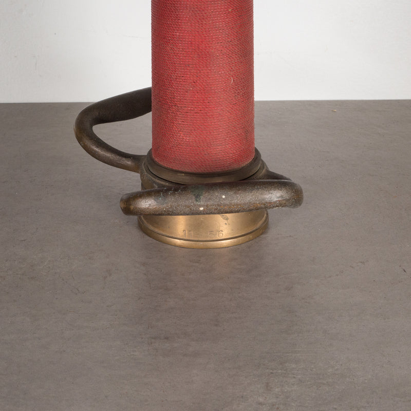 Antique Solid Brass Fire Hose Nozzle c.1900