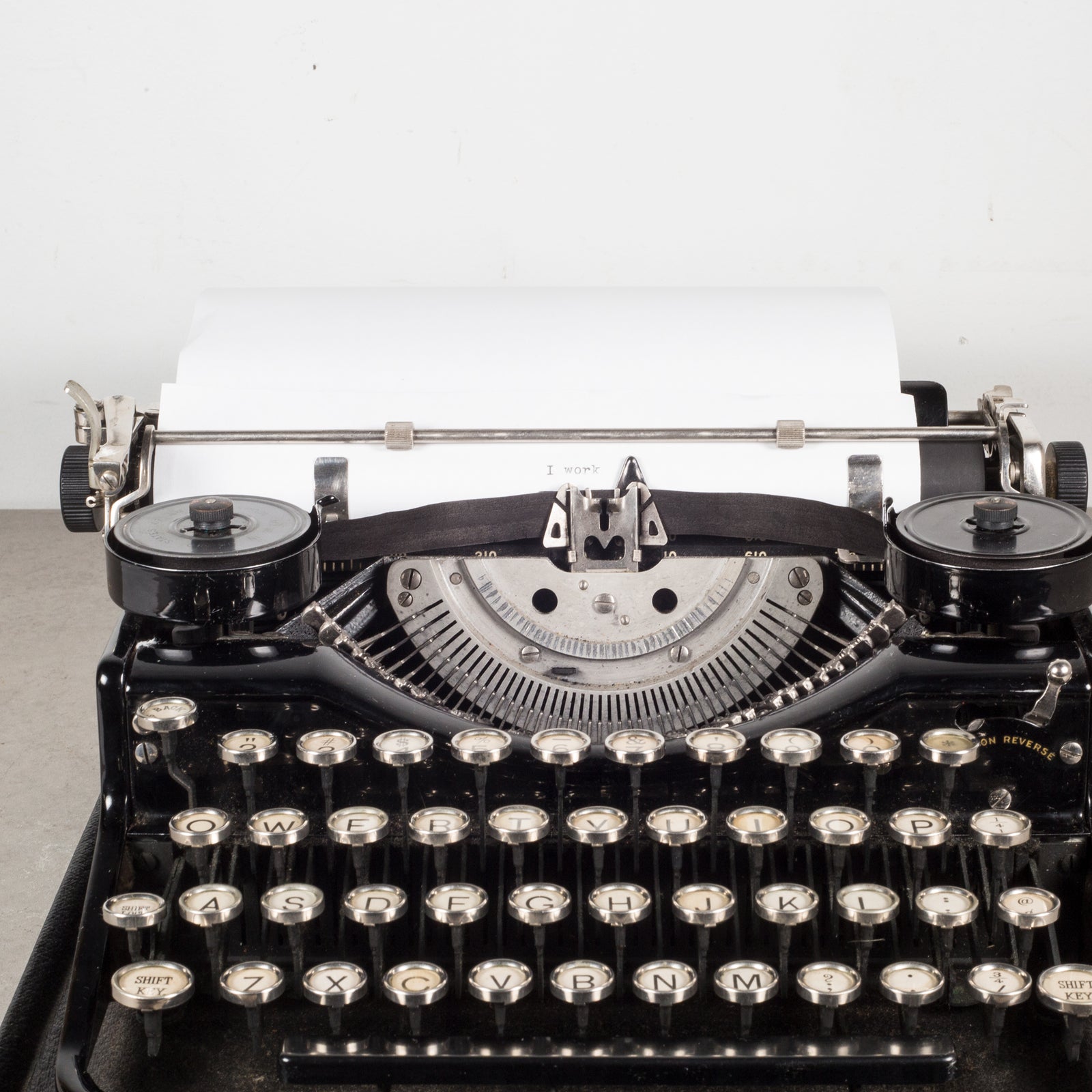 Antique Underwood Standard Portable Four Bank Typewriter c