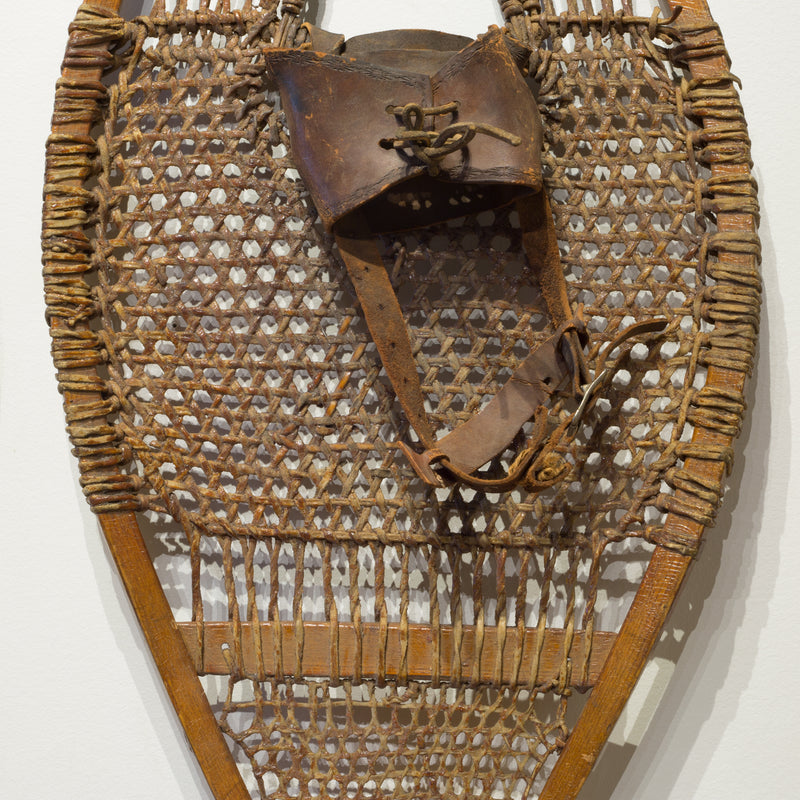 Antique Wood and Leather Snow Shoes c.1920