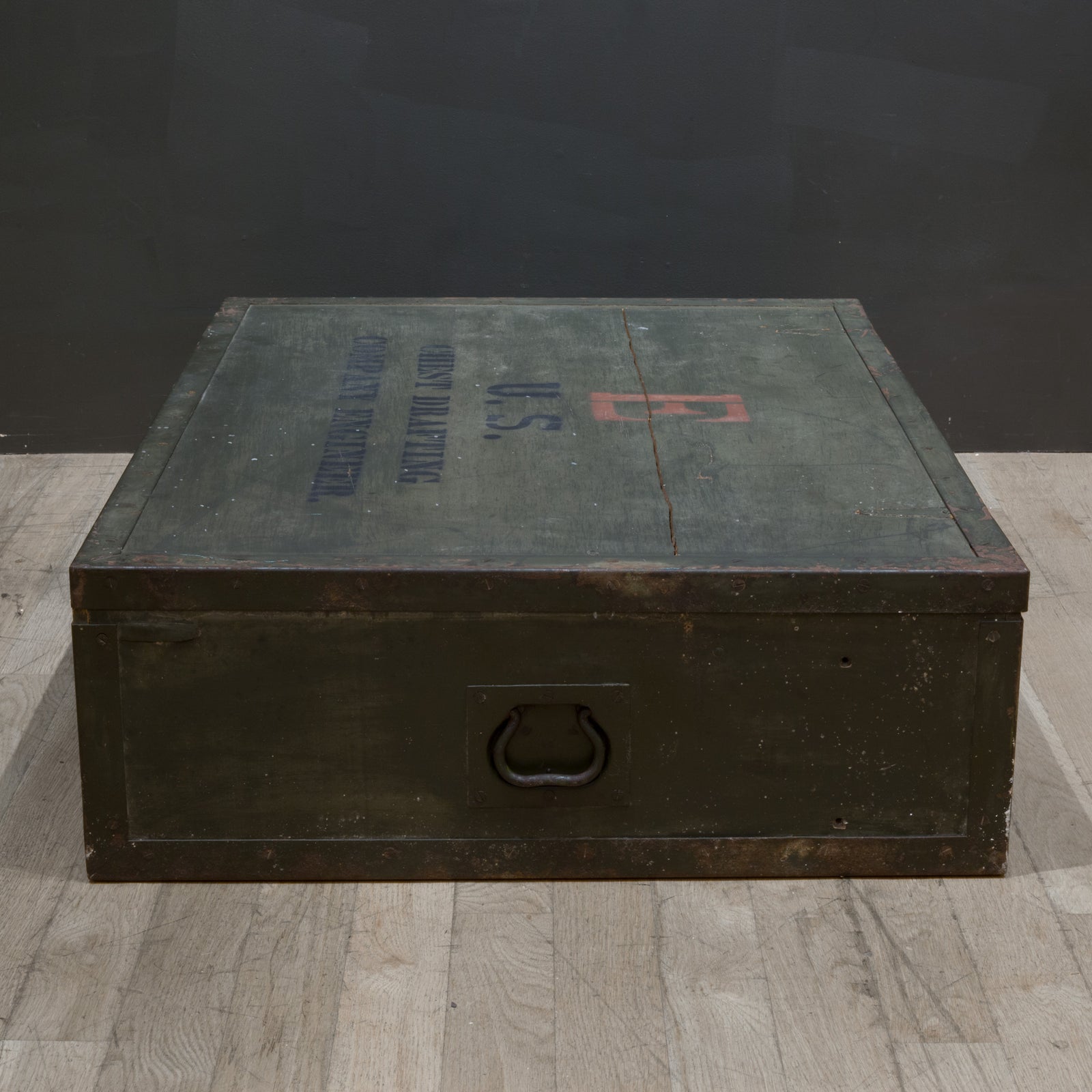 40S WW2 大戦　ビンテージTACTICAL AIR COMMAND 1940s WW2 US Navy Army Indigo Denim Stenciled Duffel Bag Vintage