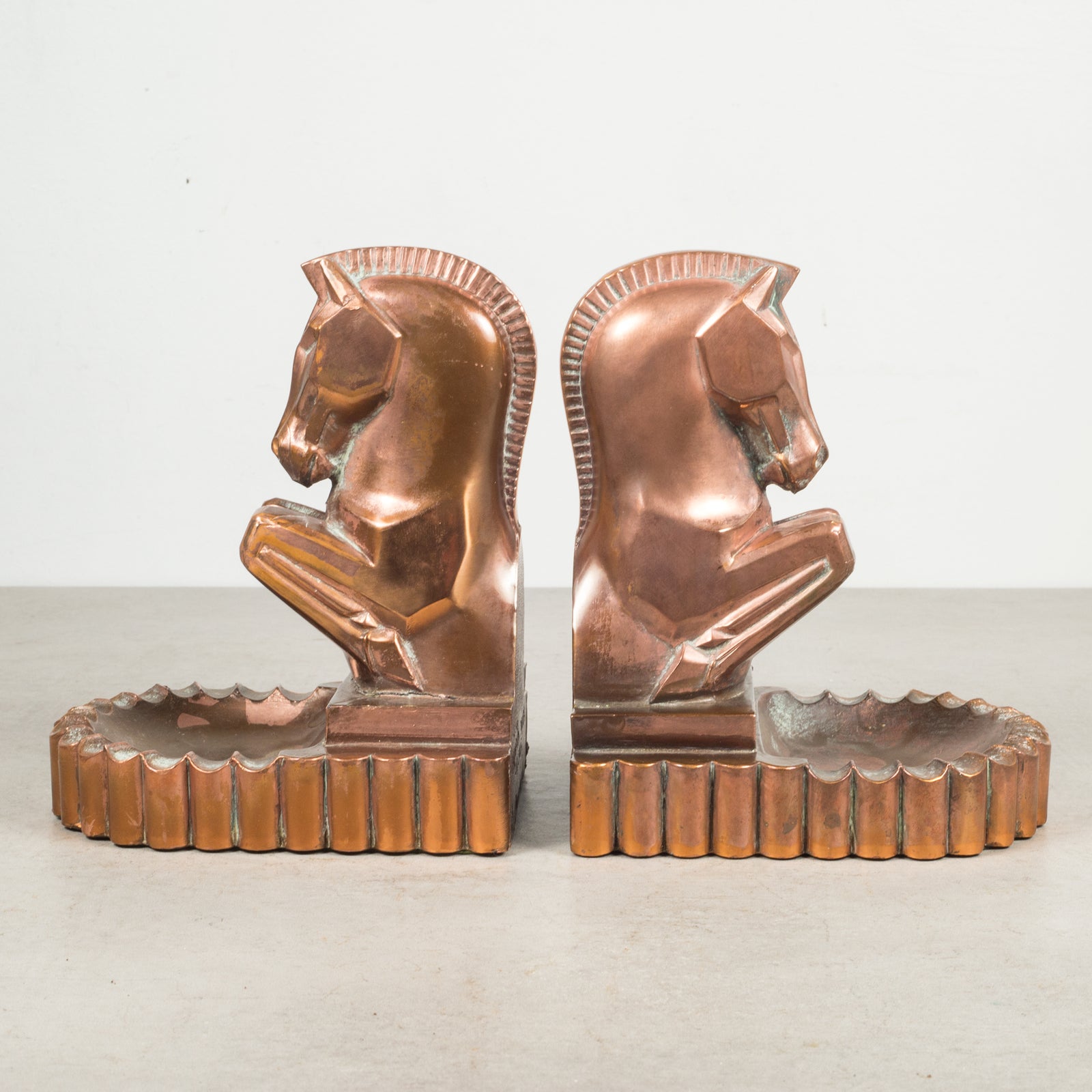 Bronze & Copper Plated Trojan Horse Bookends by Champion Products
