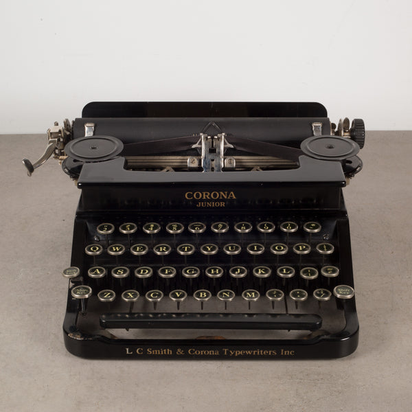 Antique Refurbished Smith Corona Junior Portable Typewriter c.1934