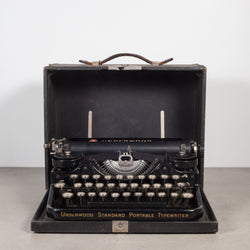 Antique Underwood Standard Portable Typewriter c.1919