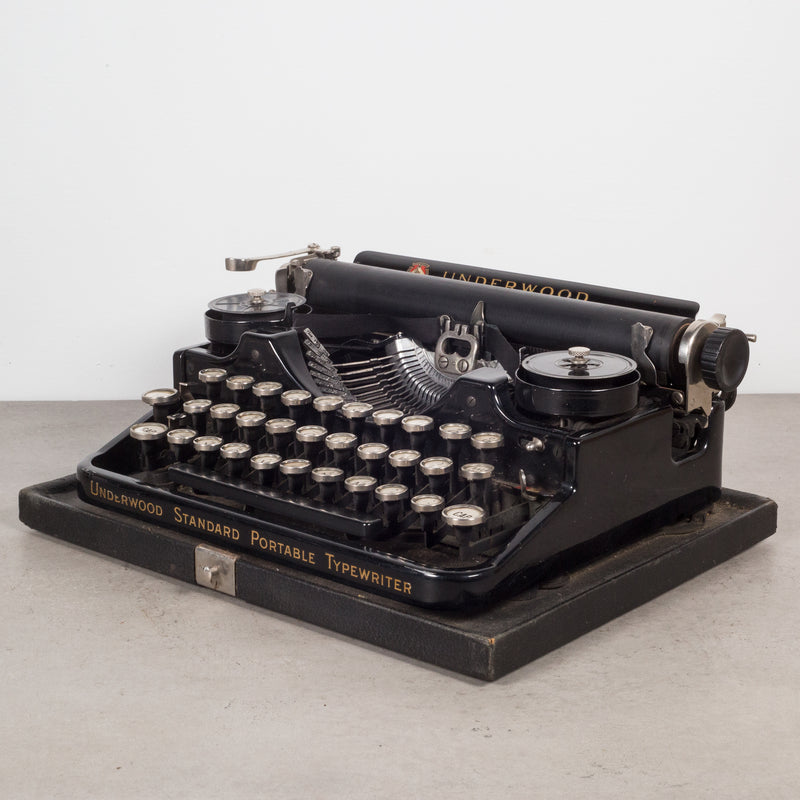 Antique Underwood Standard Portable Typewriter c.1919