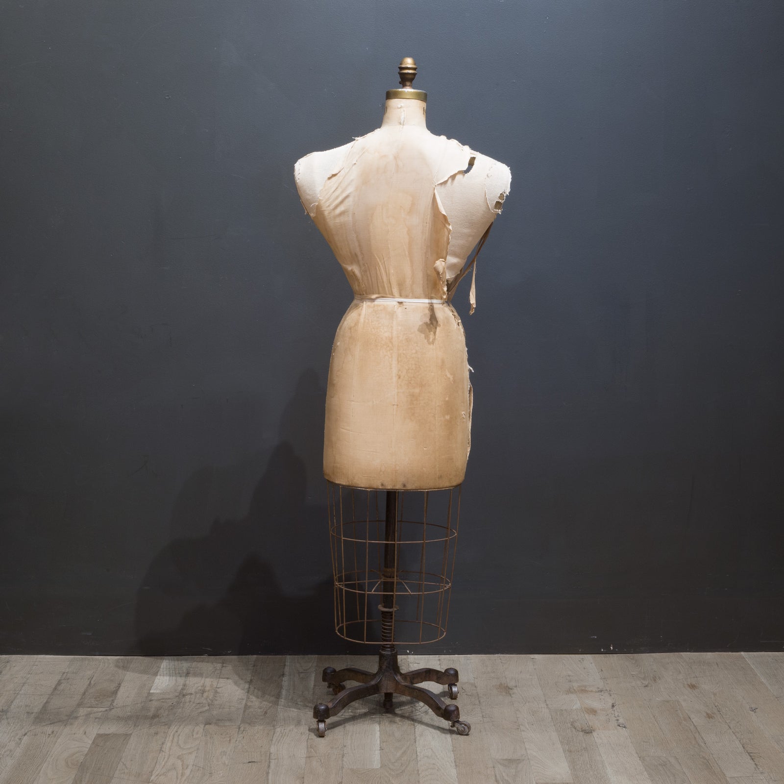 mannequin dress form Adjustable Tattooed Female Mannequin on Antique Style Base
