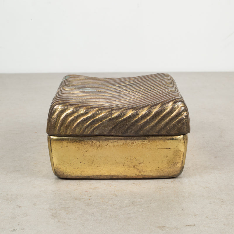 Mid-century Ben Seibel for JenFred Ware Copper Plate Trinket Box c.1960