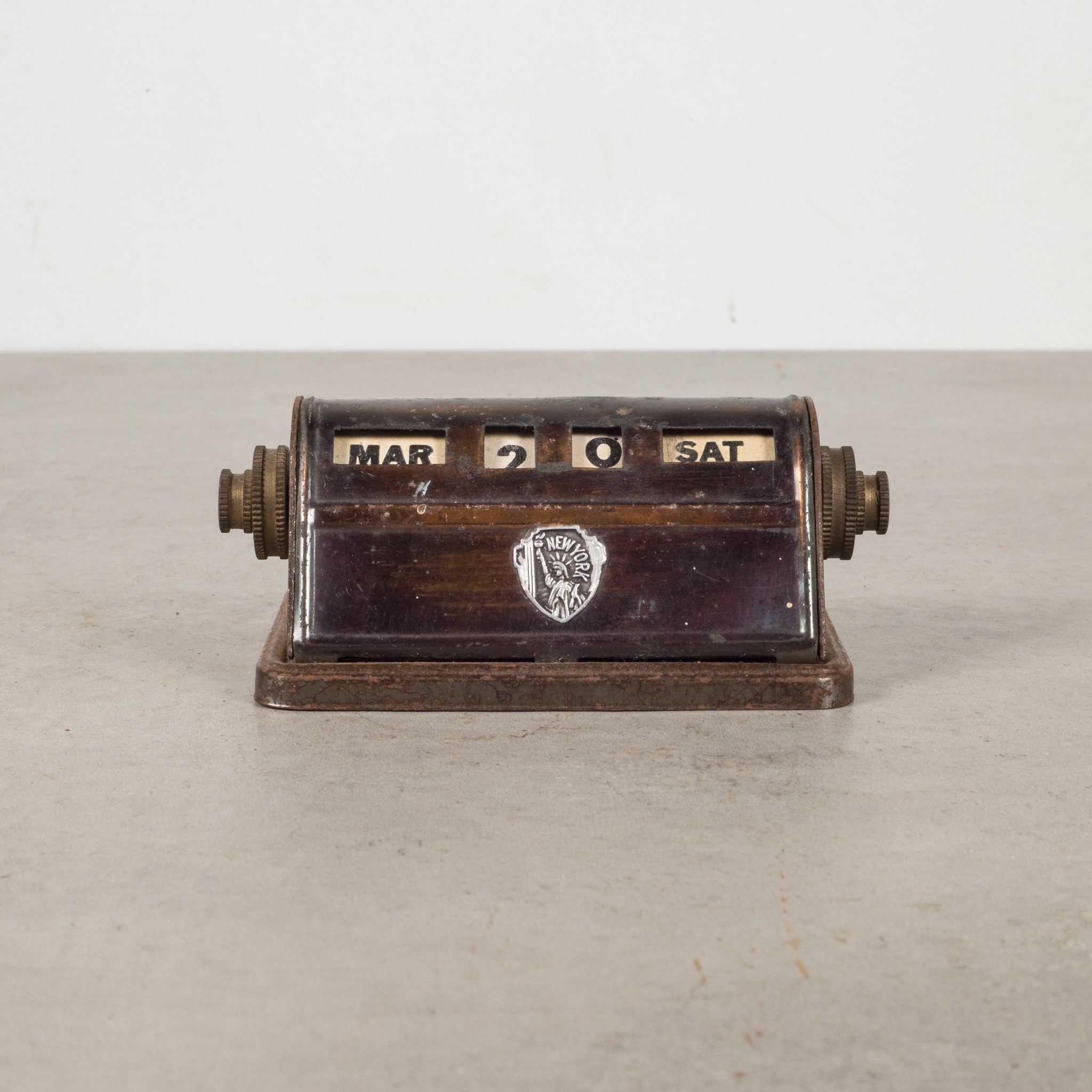 Antique Brass Park Sherman Perpetual Desk Calendar c.1920 | S16 Home