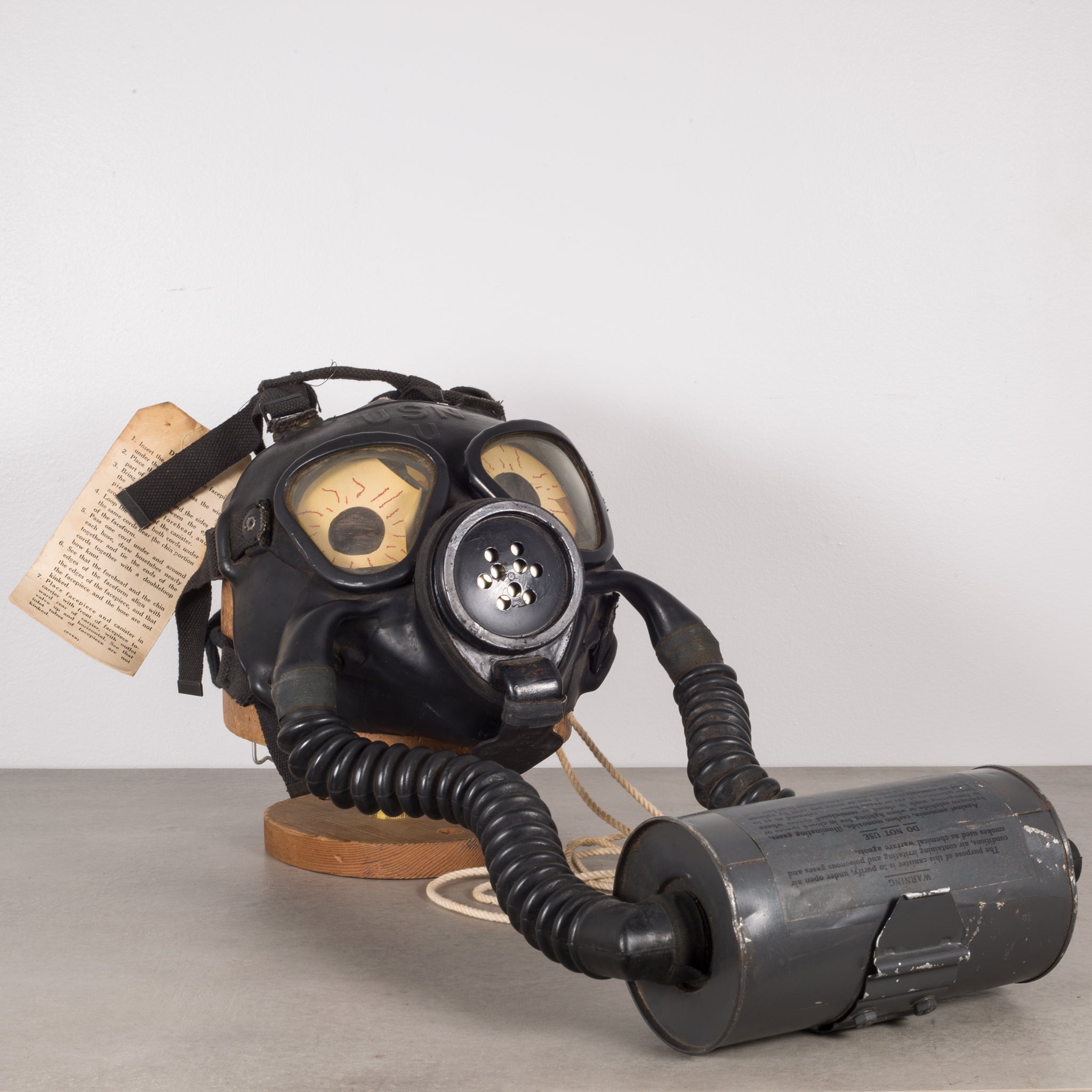 World War ll Navy Gas Mask Shop Display c.1940s – S16 Home