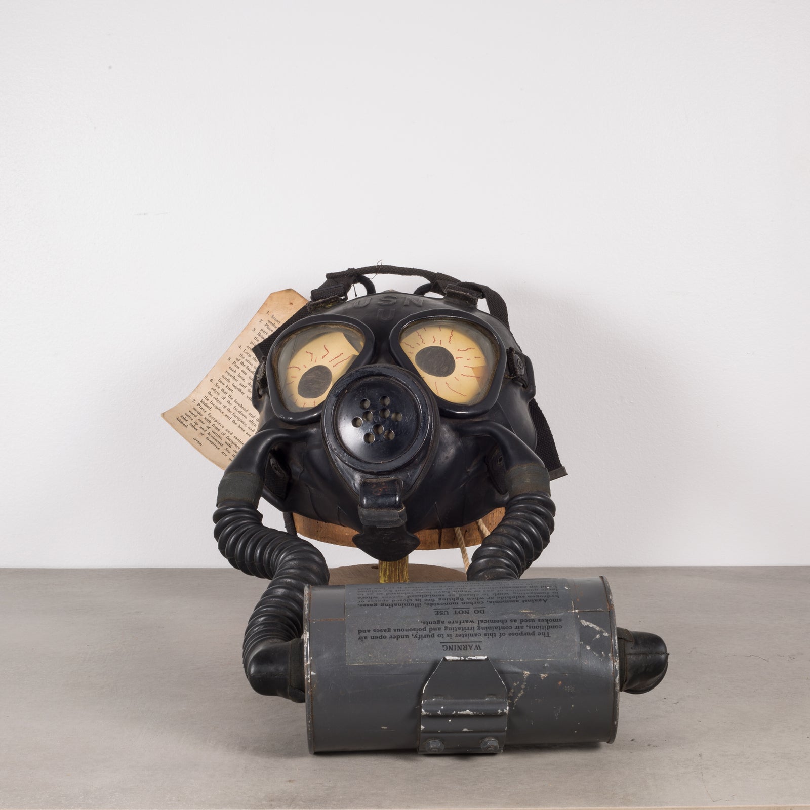 World War ll Navy Gas Mask Shop Display c.1940s – S16 Home