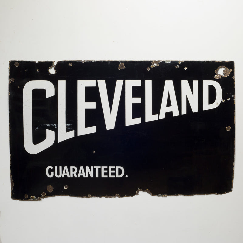 Cleveland Guaranteed Enameled Sign c.1920