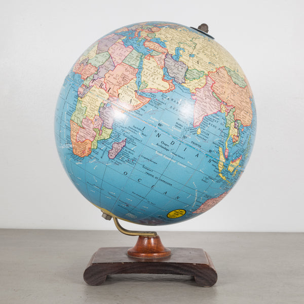 9" Cram's Terrestrial Globe c.1960