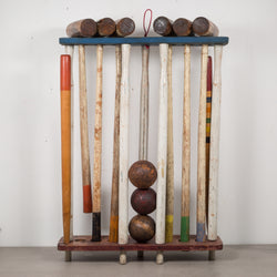 Early 20th c. Wooden Croquet Set c.1940