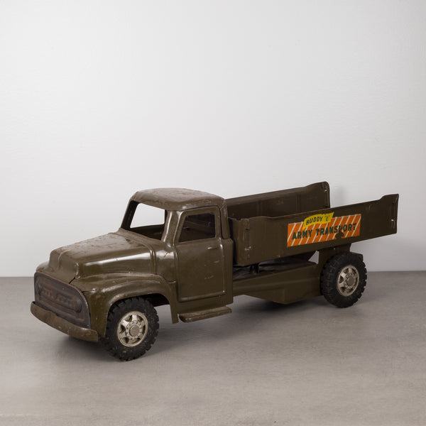 Die Cast Steel Toy Truck "Buddy L Army Transport" c.1940