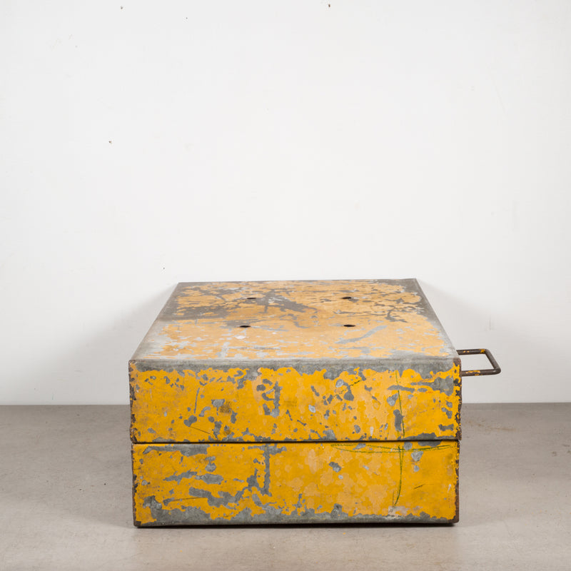 Distressed Metal Tool Box c.1940
