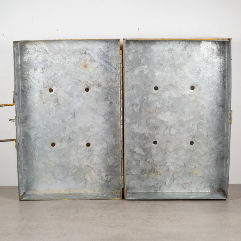 Distressed Metal Tool Box c.1940