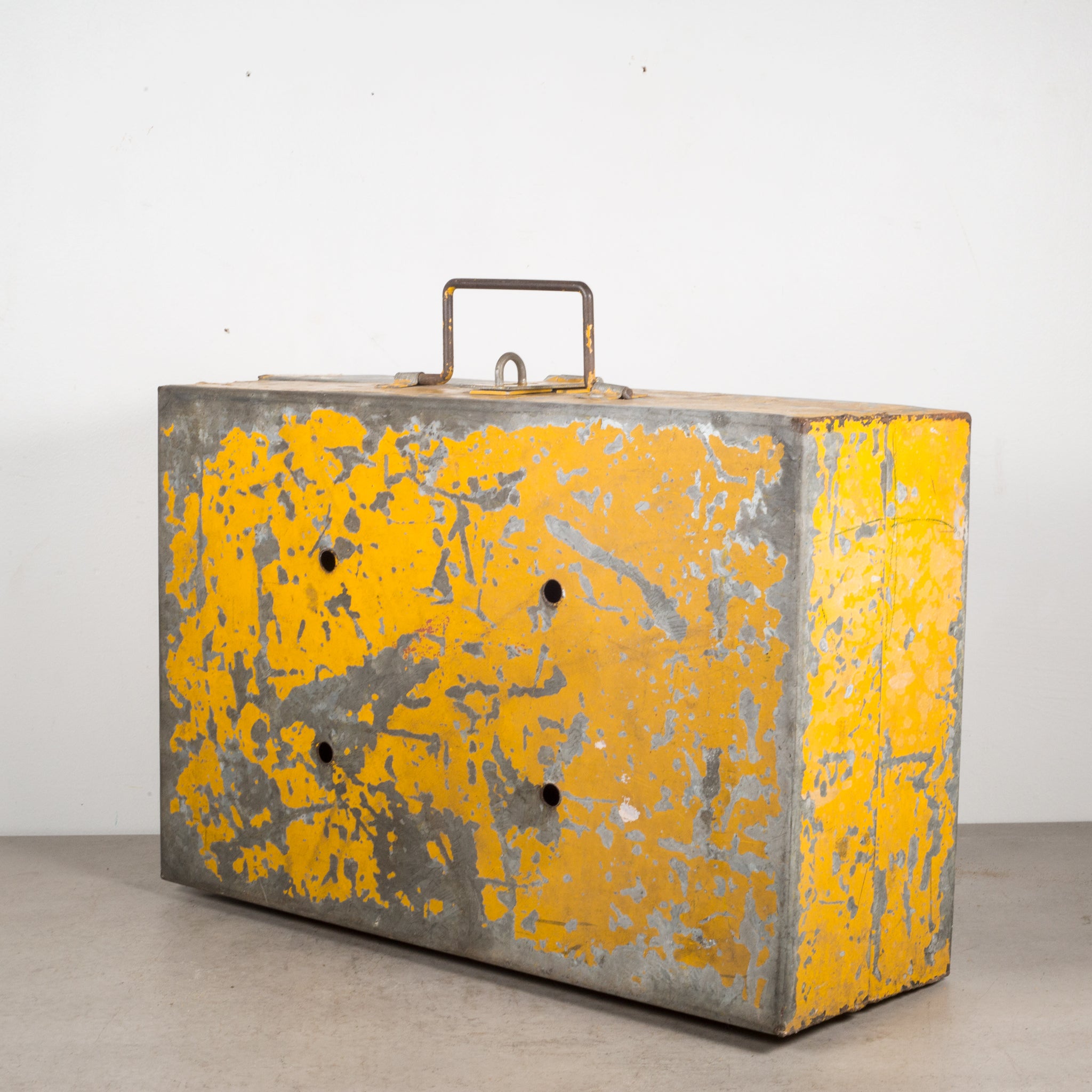 Distressed Metal Tool Box c.1940 | S16 Home