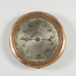 Early 20th c. Bronze Pressure Gauge c. 1920