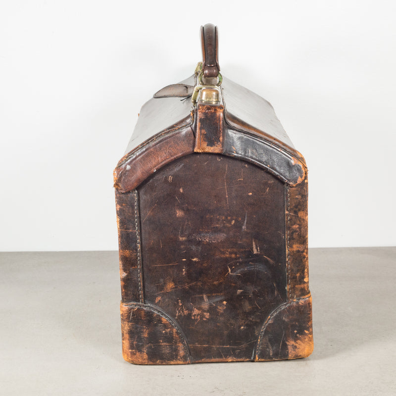 Leather Doctor's Examination House Call Bag c.1930-1940