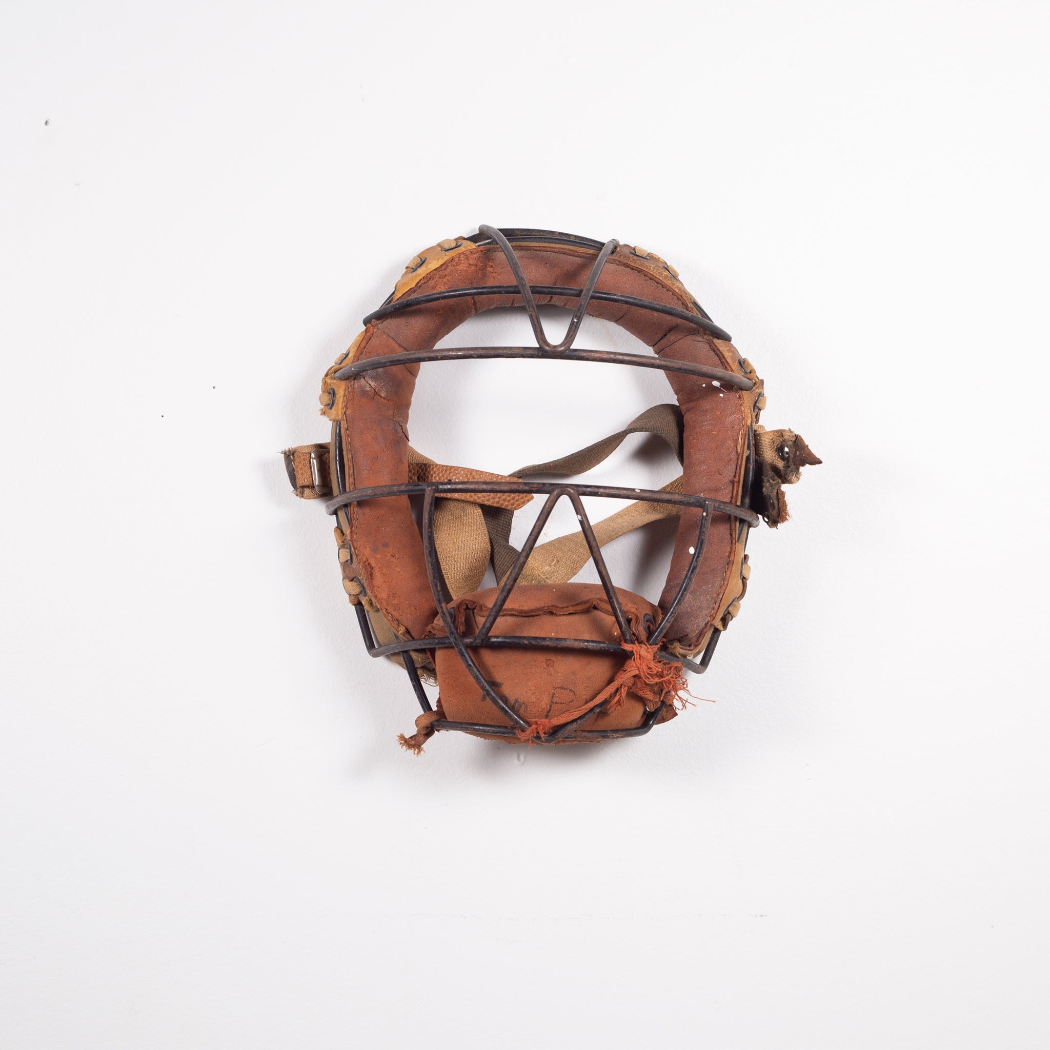 Victorian Mask チャチャ様リクエスト2点セット Early 20th c. Steel and Leather Catcher's Mask c.19400 | S16 Home