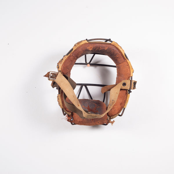 Early 20th c. Steel and Leather Catcher's Mask c.1930