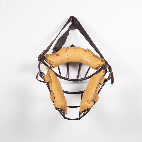 Early 20th c. Steel and Leather Catcher's Mask c.1940