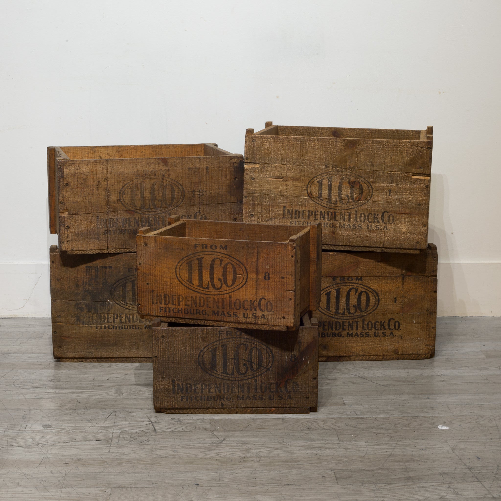 Rustic Wooden Boxes c.1940 | S16 Home