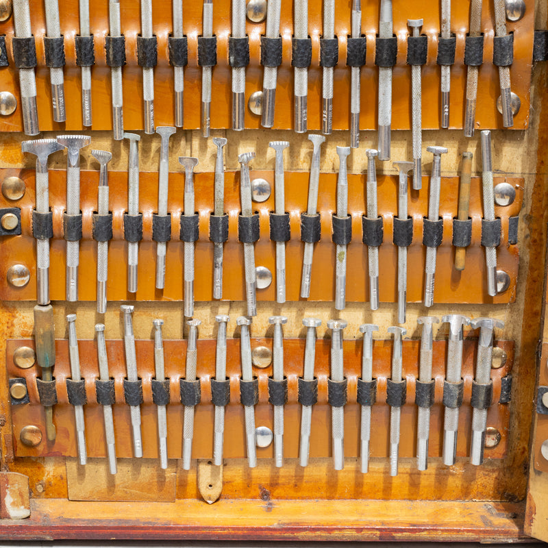 Early 20th c. Handmade Portable Saddle Maker's Tool Chest c.1945