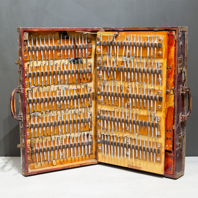 Early 20th c. Handmade Portable Saddle Maker's Tool Chest c.1945