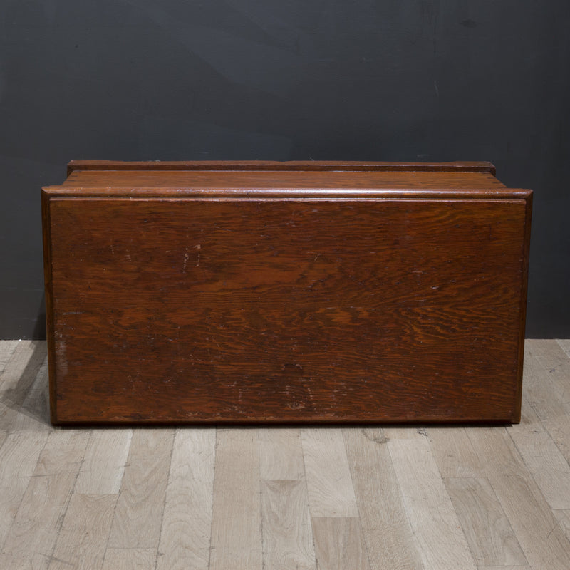 Handmade Redwood Tool Chest with Inner Tray c.1940