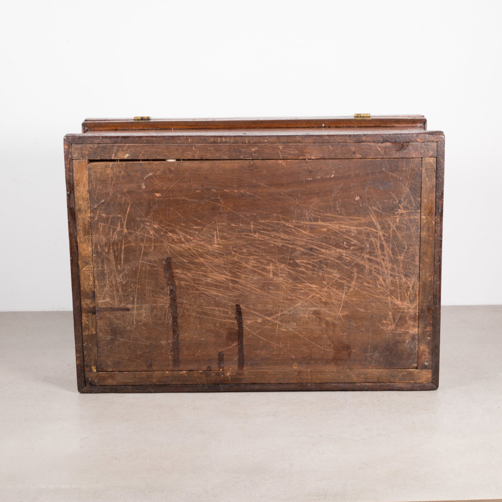 Early 20th c Rustic Wooden Box with Mirror c.1920 | S16 Home