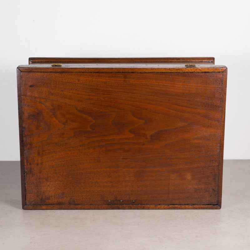 Early 20th c Rustic Wooden Box with Mirror c.1920